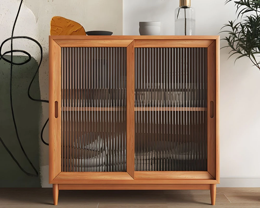 glass front buffet sideboard